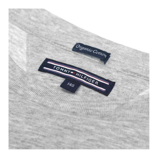 Tommy Hilfiger Childrens/Kids Original Embroidered Logo T-Shirt - Grey - 