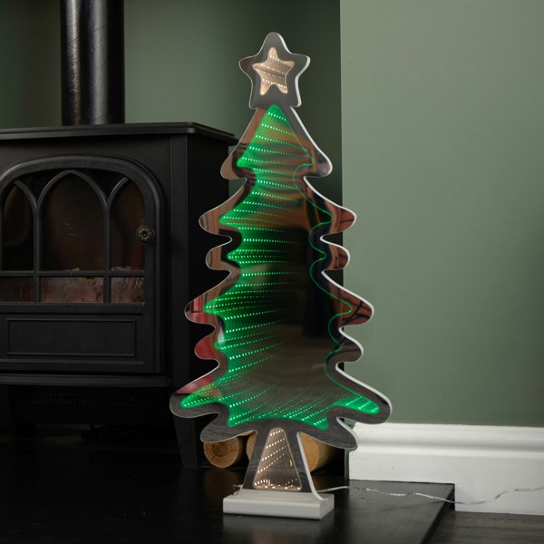Samuel Alexander 60cm Light up Christmas Tree Infinity Decoration with LEDs