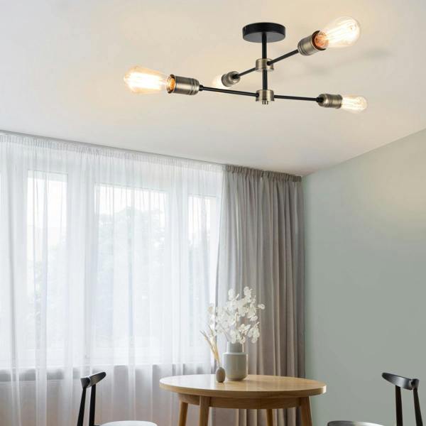 COSYLYTE Linton 4 Light Brass Adjustable Ceiling Light