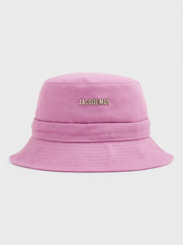 Jacquemus Le Bob Gadjo Bow Knotted Bucket Hat Lilac - Supplied FashionJacquemus