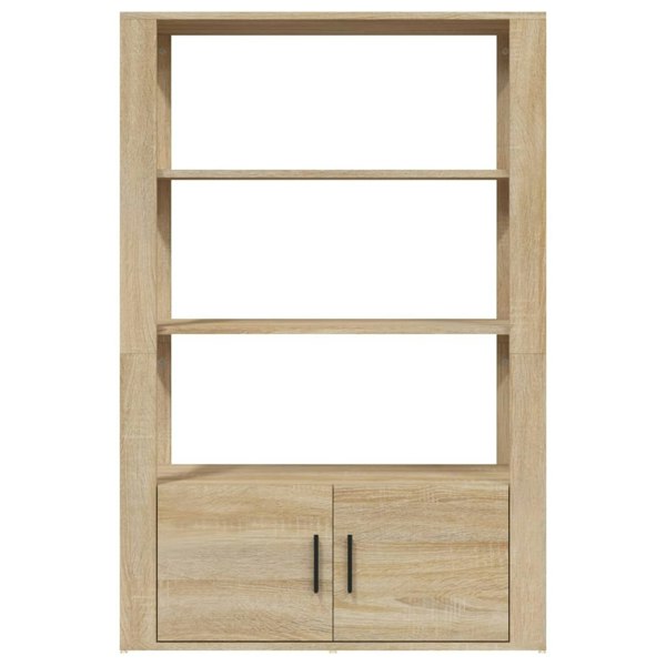 Berkfield Sideboard Sonoma Oak 80x30x119.5 cm Engineered Wood