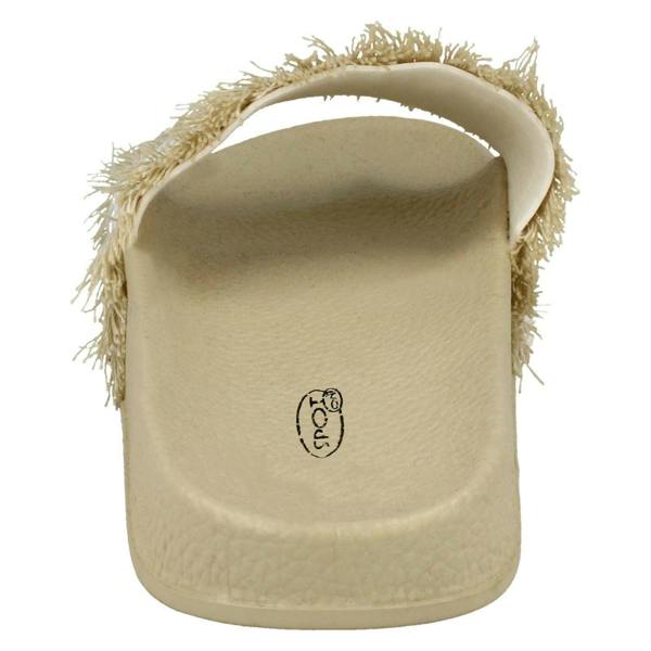 Spot On Ladies Spot On Fringe Trim Sliders