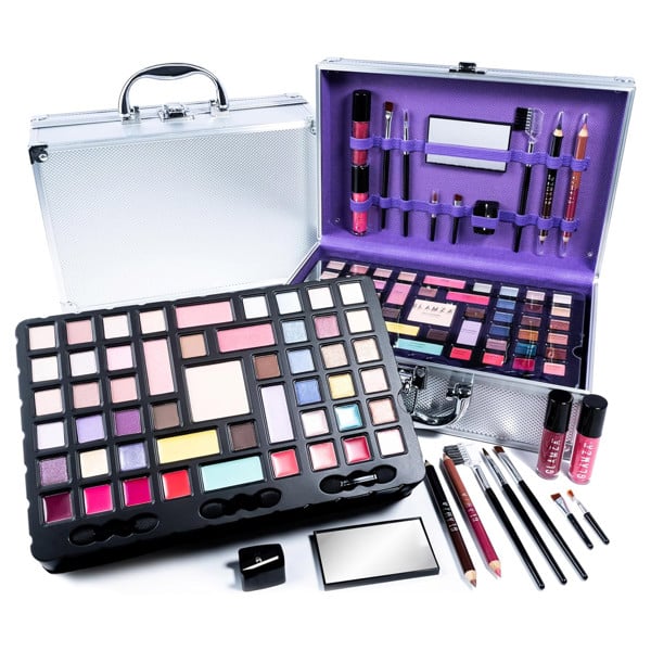 Glamza Flawless Chic 68 Piece Vegan Friendly Makeup Kit Vanity Case