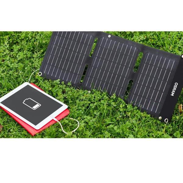 OSRAM BATTERY Charge SOLAR Panel 20W Foldable Charging Phones Tablets