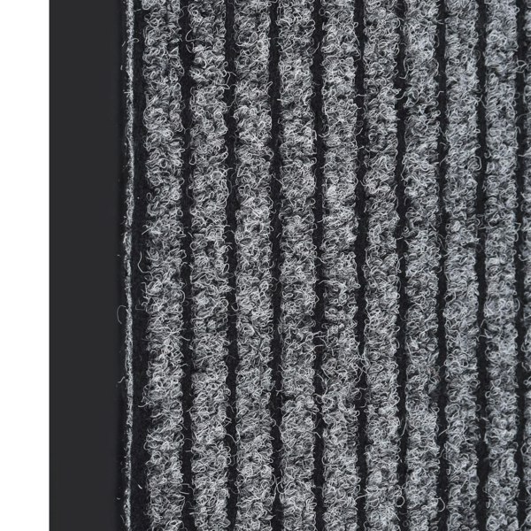 Berkfield Doormat Striped Grey 60x80 cm