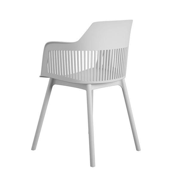 Dorel Home CL Camelo Resin Chairs 2PK with open back in light grey