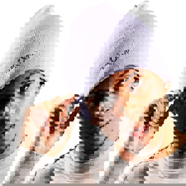 Fred Perry Unisex Adult Graphic Logo Beanie - Lilac - 