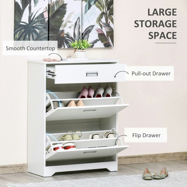 Flip-down Shoe Cabinet