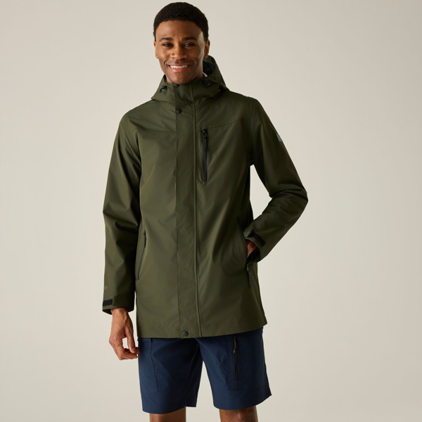 Regatta Mens Daledon Waterproof Shell Jacket - Dark Khaki