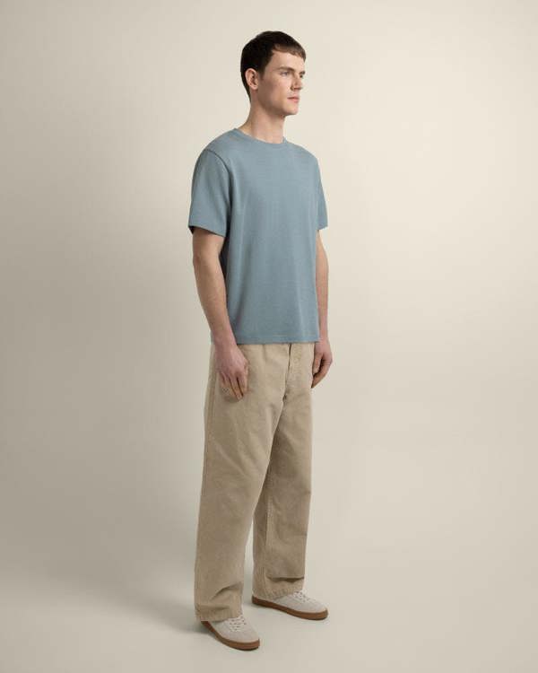 Larsson & Co Jeppe - Textured Panelled T-Shirt