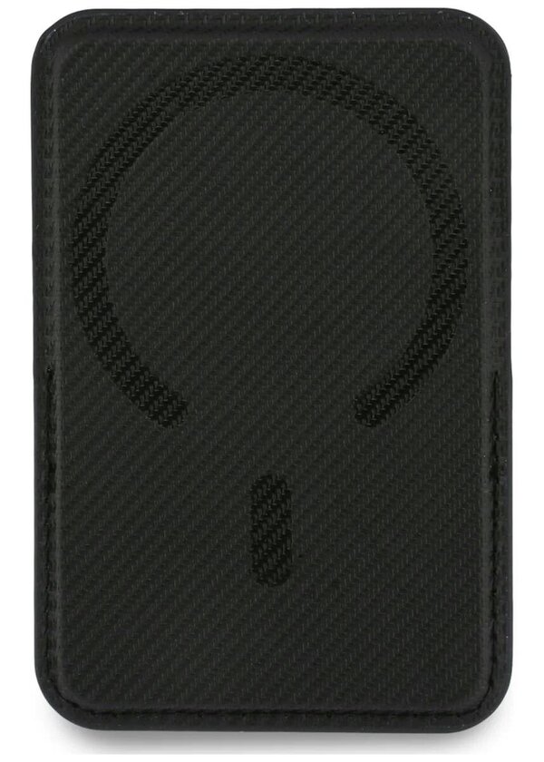 BMW Carbon Metal Logo Magnetic Card Holder with Stand Black - BMOWMCS26PTKLK