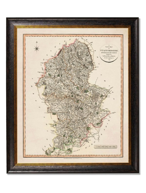 Exceptional Art c.1806 County Maps of England
