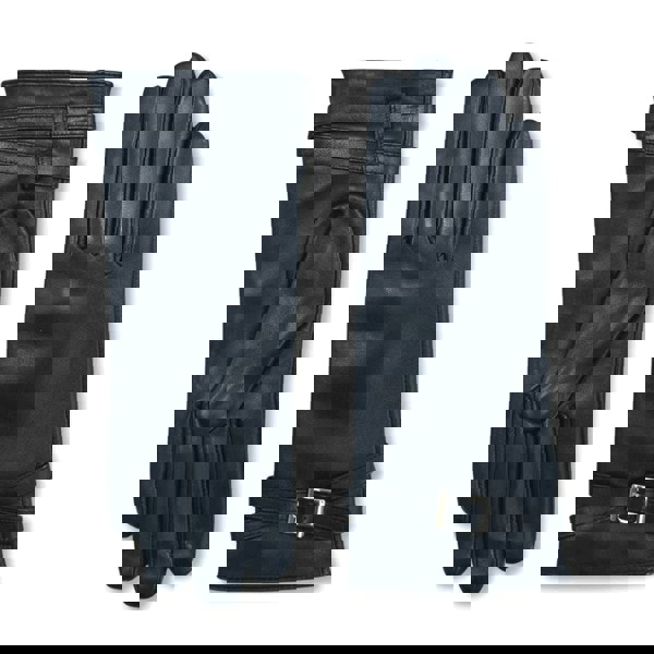 Infinity Leather Women's Genuine Leather Adjustable Wrist Buckle Gloves