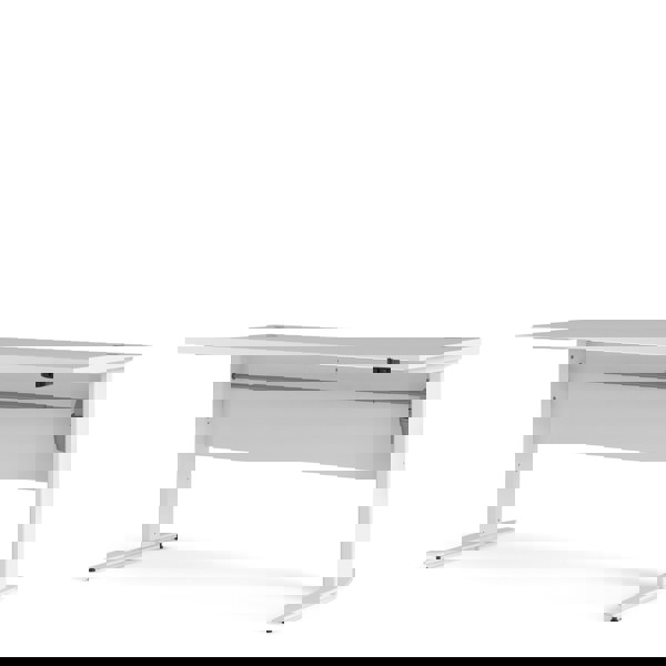 Furniture To Go Prima Desk 150 cm in White with Height adjustable legs with electric control in White