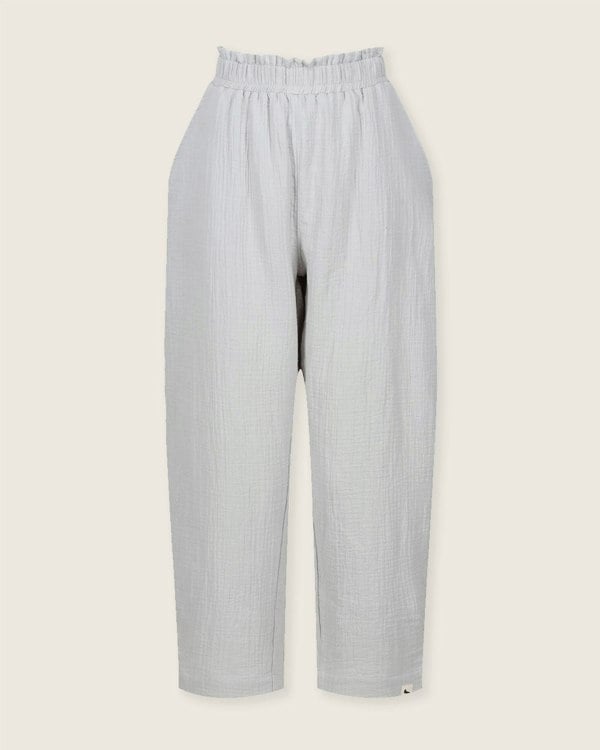 Kate Light Green Barrel Leg Trousers- image 3