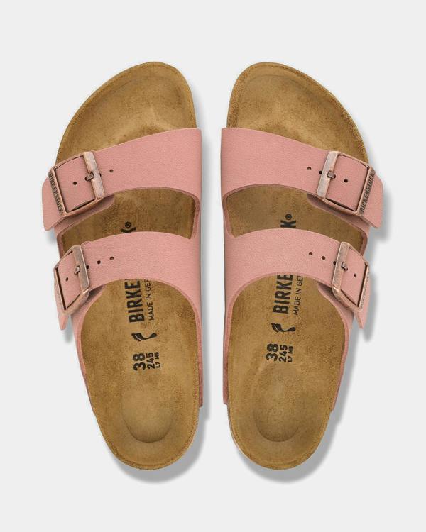 Birkenstock Arizona Birkibuc Womens Sandals - Pink Clay
