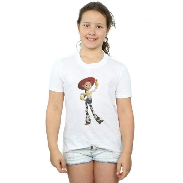 Disney Girls Toy Story Jessie Pose Cotton T-Shirt - White