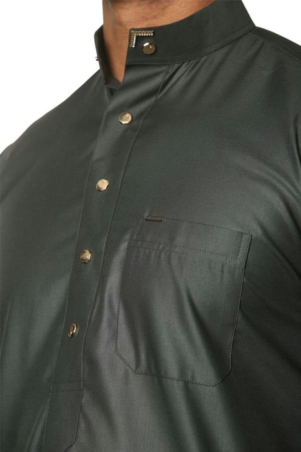 Infinity Leather Men's Thobe Arab Saudi Emirati Islamic Clothing Jubba Robe