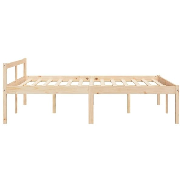 Berkfield Bed Frame 140x190 cm Solid Wood Pine