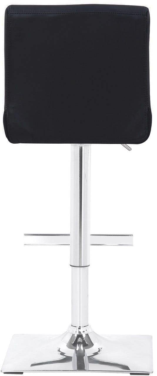 Lamboro Snella Real Leather Breakfast Bar Stool, Height Adjustable Swivel Gas Lift, Home Bar & Kitchen Barstool, Black