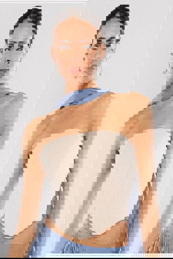 Compact Crepe Lace Up Corset T227