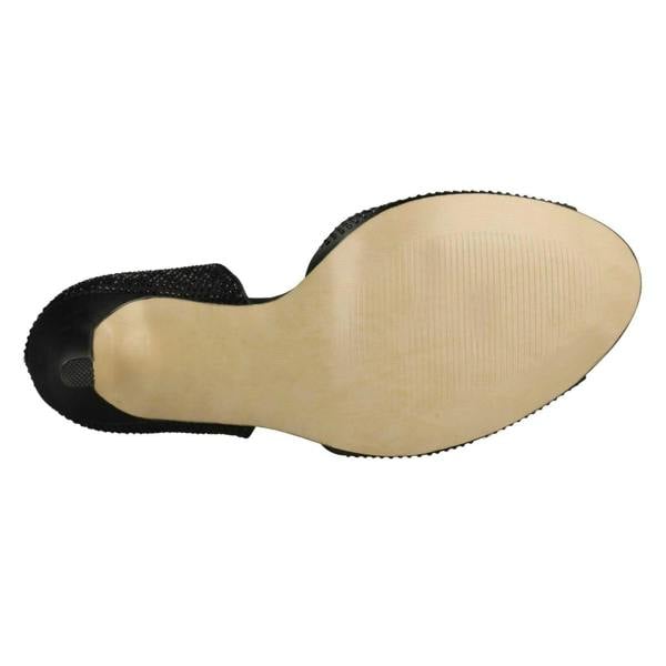 Anne Michelle Ladies Anne Michelle Diamante Peep Toe High Heels