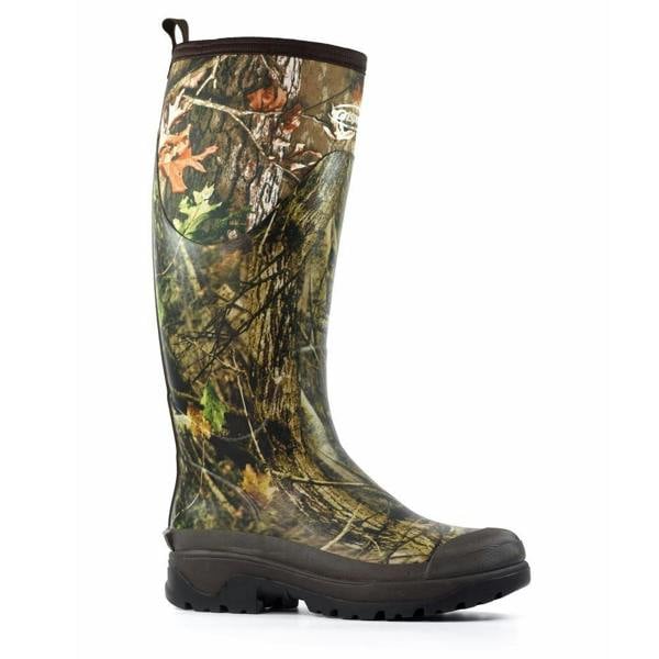 Grisport GriSport Swamp Mens Camo Neoprene Fishing Hunting Farm Wellies Boots, camouflage pattern waterproof rubber boots with rugged sole for outdoor activities.