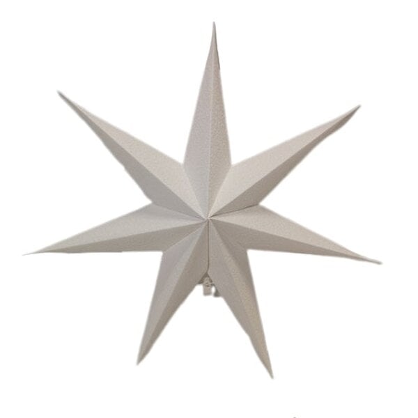 Samuel Alexander 38cm White Paper Foldable Star Christmas Decoration