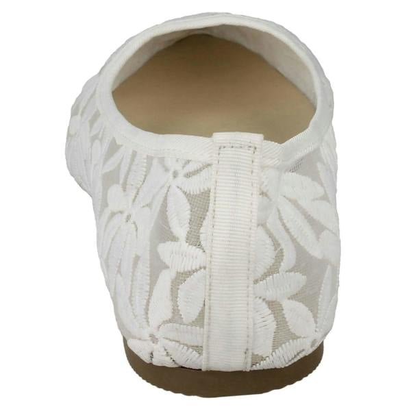 Spot On Ladies Spot On Flowery Ballerinas