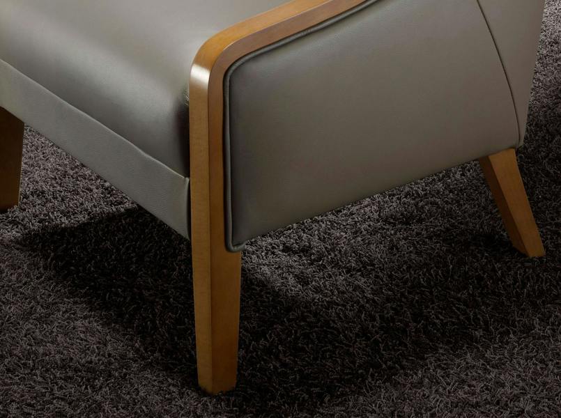 Angel Cerdá Grey leather armchair 5126