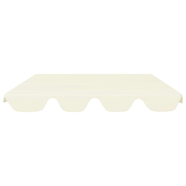 Berkfield Replacement Canopy for Garden Swing Cream 150/130x70/105 cm
