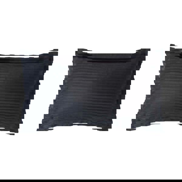 HOMESCAPES Silky 330 TC Egyptian Cotton Satin Stripe Oxford Pillowcase, King Size