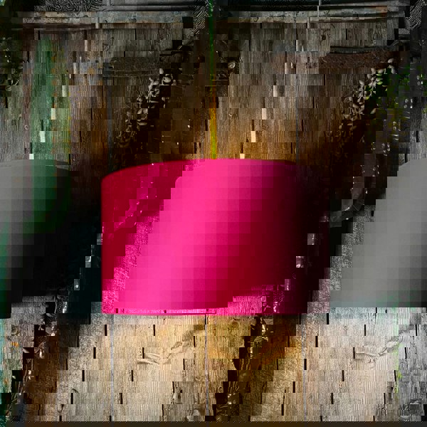 Love Frankie Pomegranate Pink Cotton Lampshade With Copper Foil Lining