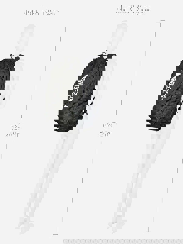 The North Face Kids Court Jester Backpack in Black 43.5cm