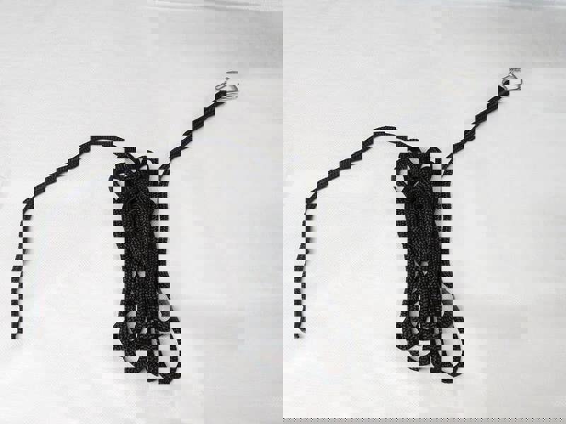 Boat Mooring Rope Dock Line x2 (14MM 6M Double Braided Spliced Bungee with Hook)