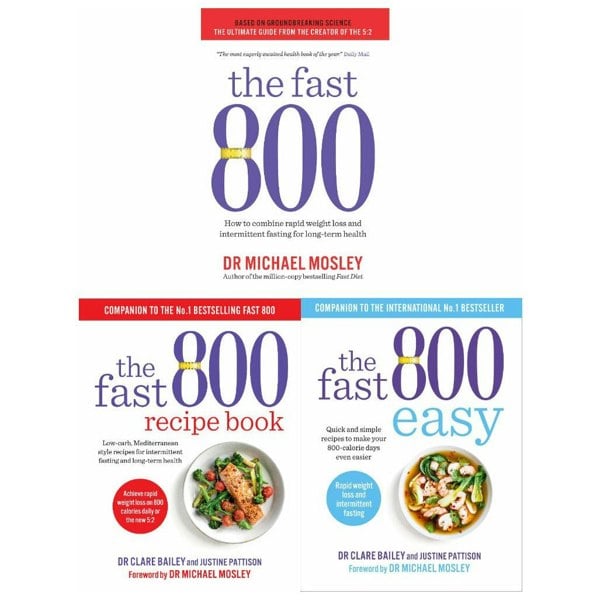 The Fast 800 Series 3 Books Set (The Fast 800, Easy, Recipe Book) 