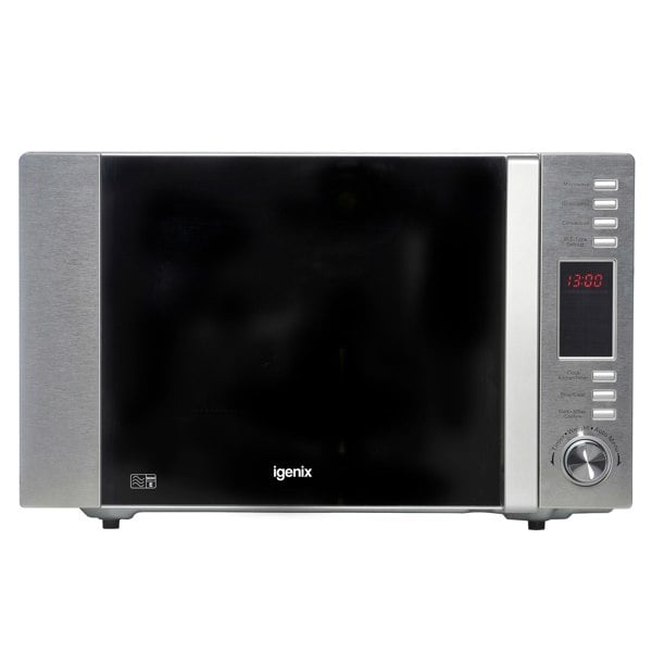 igenix Microwave with Grill & Convection , 30 Litre, 900W, Stainless Steel