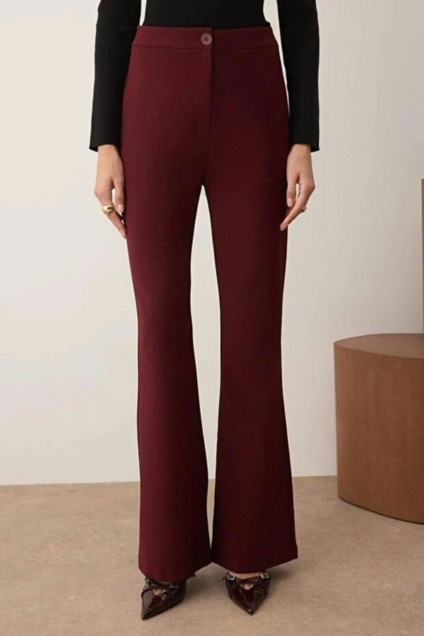 WOVCOR Flare Bootcut Woven Trousers