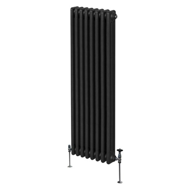 Monstershop Traditional 3 Column Radiator - 1800 x 382mm - Black