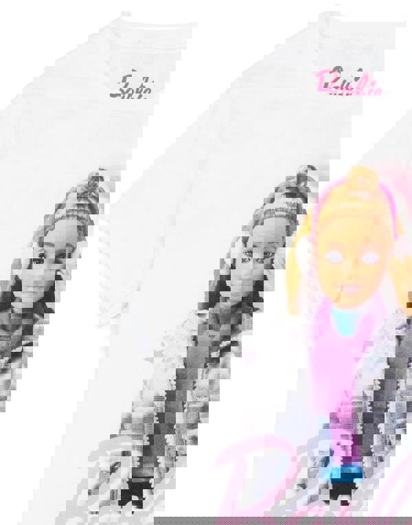 Barbie Girls White Barbie Doll Short Sleeved T-Shirt