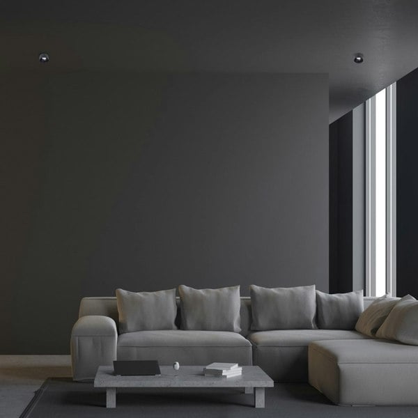 Milagro Spot Light Bali Round Black Stylish Spotlight Upgrade Quality Alloy Finish Easy Clip Fitting  1xGU10