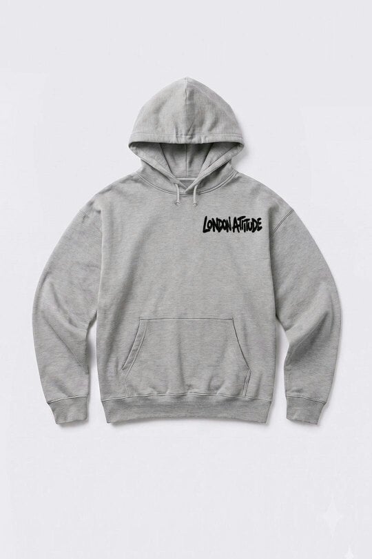 London Attitude Oversized City Graffiti Graphic Hoodie