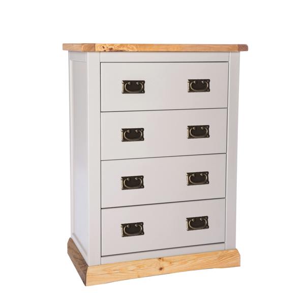 Bomporto 4 Drawer Chest of Drawers Bras Drop Handle