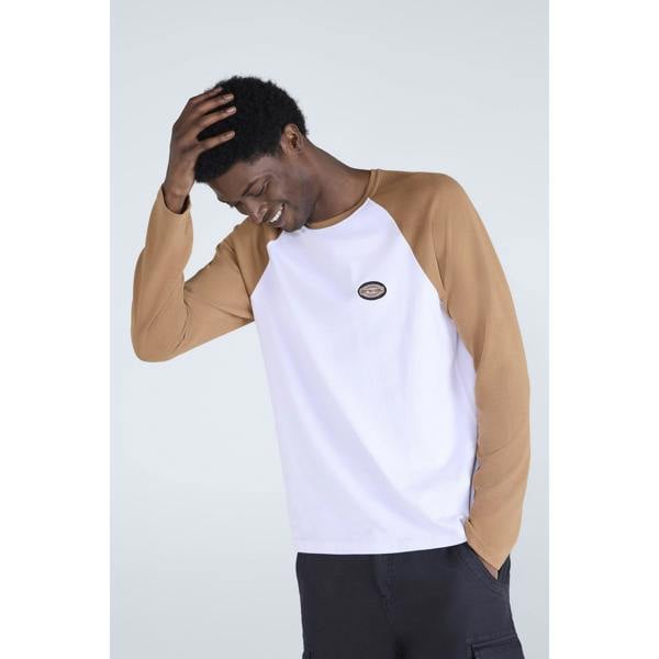 Animal Mens Sander Organic Long-Sleeved T-Shirt - Yellow - 