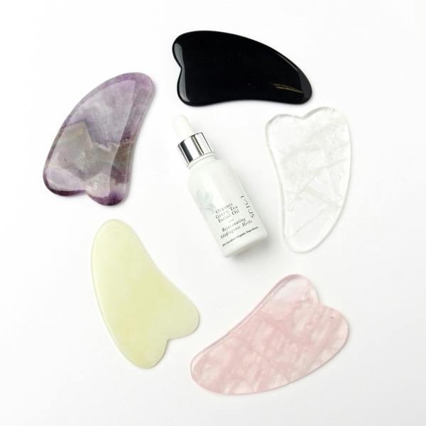 White Lotus Beauty Gua Sha Jade by White Lotus- Real Chemical Free Crystal