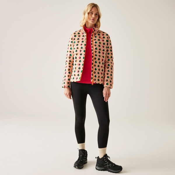 Regatta Women's Orla Kiely Tiny Elm Baffled Padded Jacket - Pink