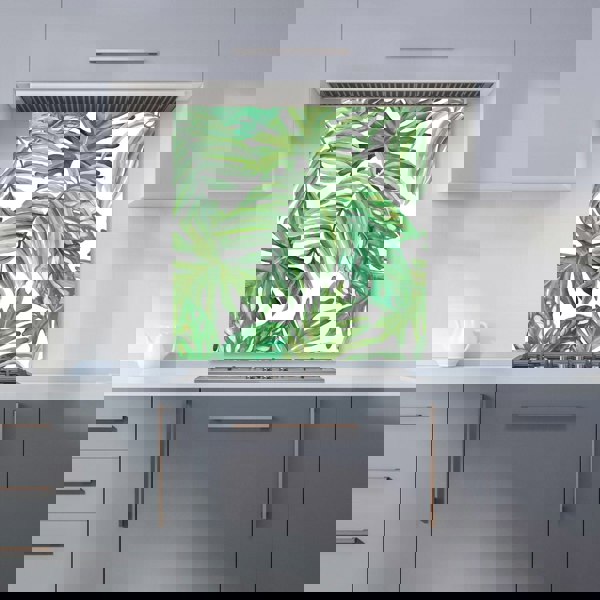 Warren Reed - Designer Exotic Rainforest Leaves Kitchen Splashback