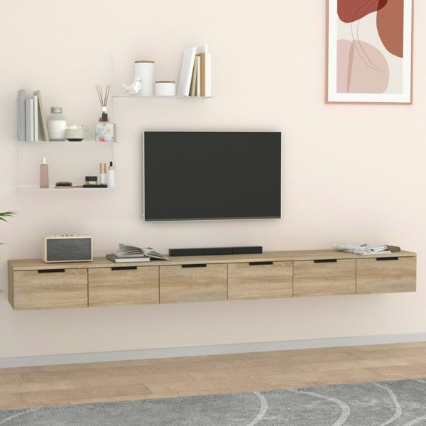 Berkfield Wall Cabinets 2 pcs Sonoma Oak 102x30x20 cm Engineered Wood