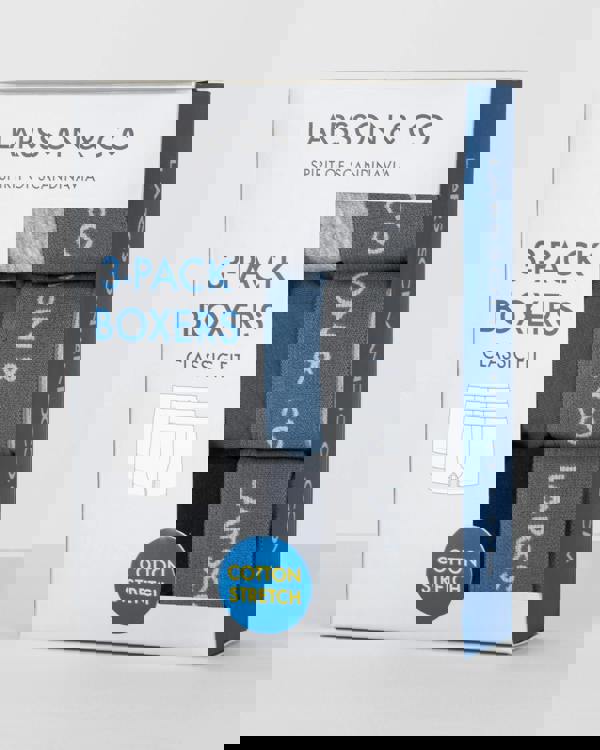 Larsson & Co 3 Pack Boxers With Grey Taping