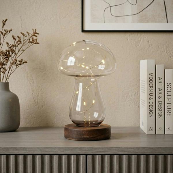 Garden Greatness Relica Glass Mushroom LED Light